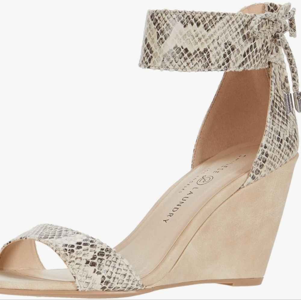Ankle strap wedge sandal